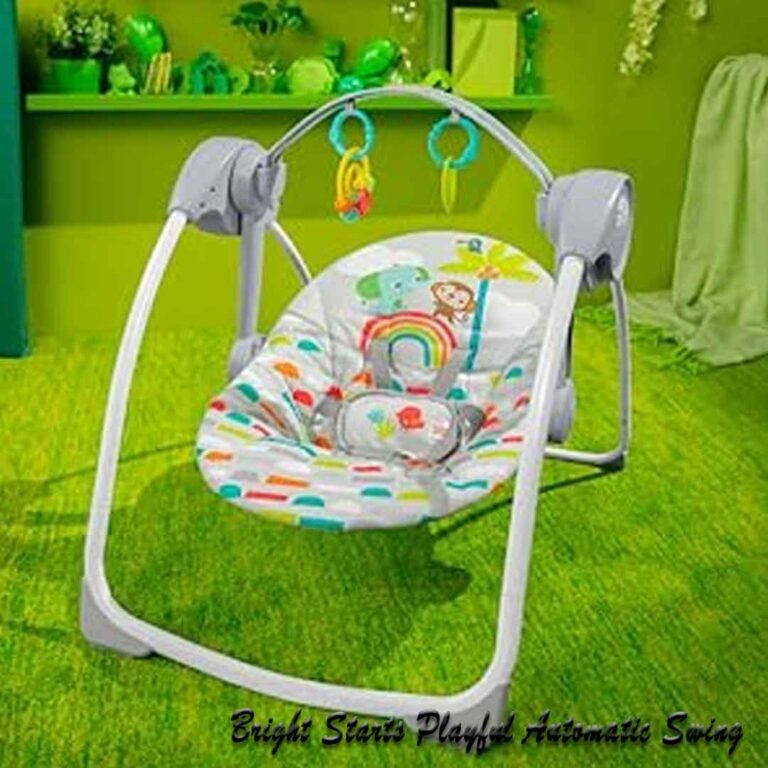 Bright Starts Playful Paradise Portable Compact Automatic Baby Swing